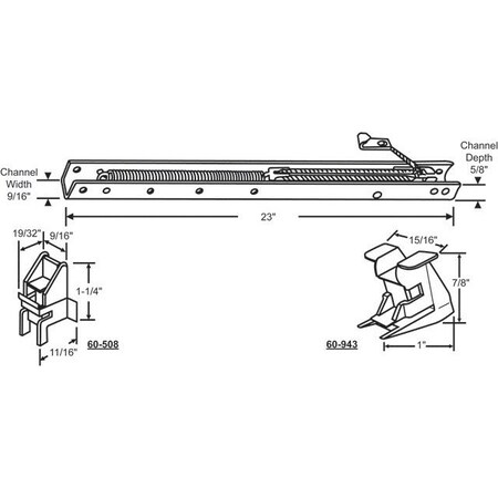 Strybuc 23in Window Channel Balance 60-222-27